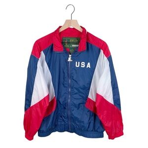 Vintage Atlanta 1996 Olympics Starter Windbreaker Track Jacket USA Size Medium